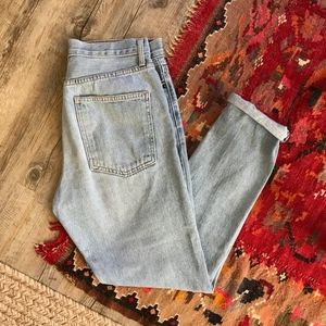 Just Black Light Wash High-Waisted Boyfriend Jeans